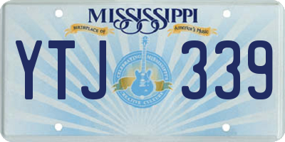MS license plate YTJ339