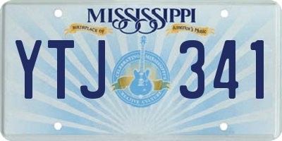 MS license plate YTJ341
