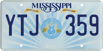 MS license plate YTJ359