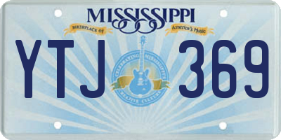 MS license plate YTJ369