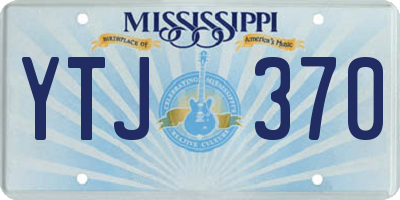 MS license plate YTJ370
