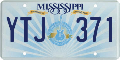 MS license plate YTJ371