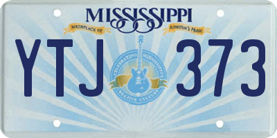 MS license plate YTJ373