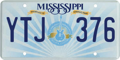 MS license plate YTJ376