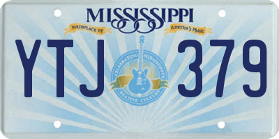 MS license plate YTJ379