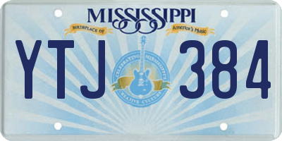 MS license plate YTJ384