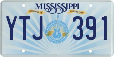 MS license plate YTJ391