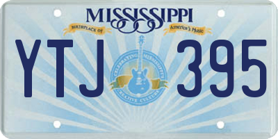 MS license plate YTJ395
