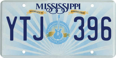 MS license plate YTJ396