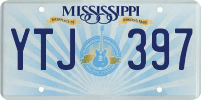 MS license plate YTJ397
