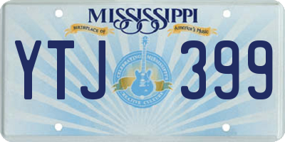 MS license plate YTJ399