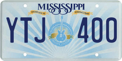 MS license plate YTJ400