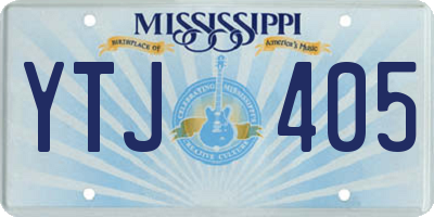 MS license plate YTJ405