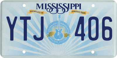 MS license plate YTJ406