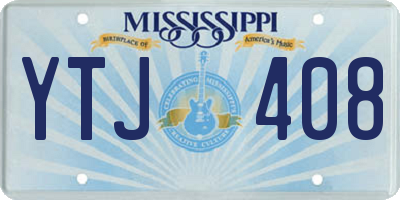 MS license plate YTJ408