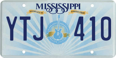 MS license plate YTJ410