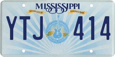MS license plate YTJ414