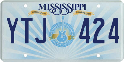 MS license plate YTJ424