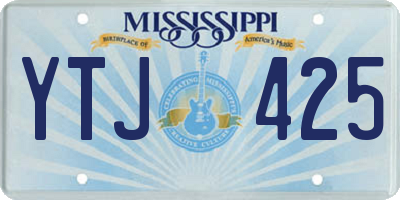 MS license plate YTJ425