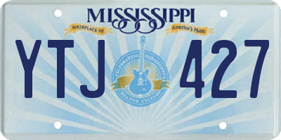 MS license plate YTJ427