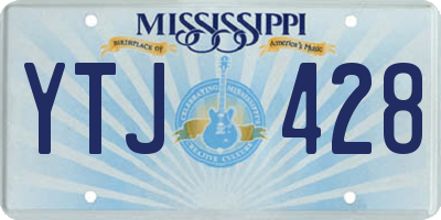 MS license plate YTJ428