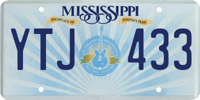 MS license plate YTJ433