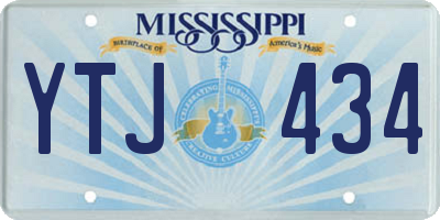 MS license plate YTJ434