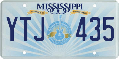 MS license plate YTJ435