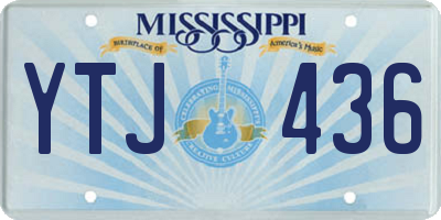 MS license plate YTJ436