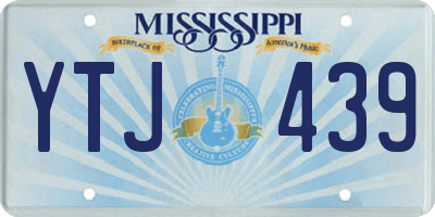 MS license plate YTJ439