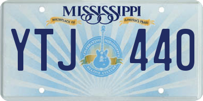 MS license plate YTJ440