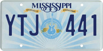 MS license plate YTJ441