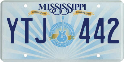 MS license plate YTJ442
