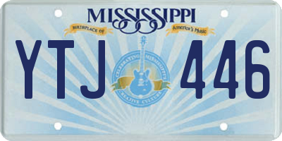 MS license plate YTJ446