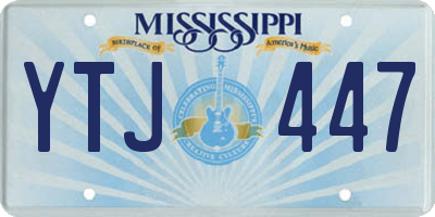 MS license plate YTJ447