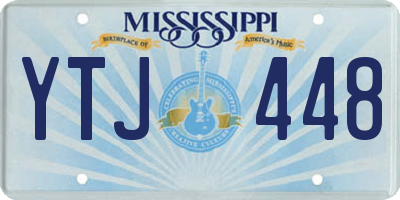MS license plate YTJ448