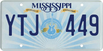 MS license plate YTJ449