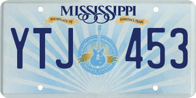 MS license plate YTJ453