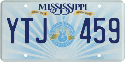 MS license plate YTJ459