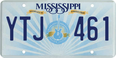 MS license plate YTJ461