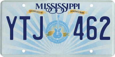 MS license plate YTJ462