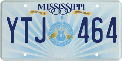 MS license plate YTJ464