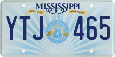 MS license plate YTJ465