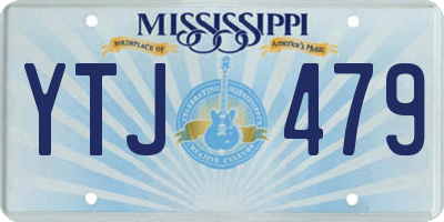MS license plate YTJ479