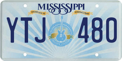 MS license plate YTJ480