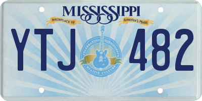 MS license plate YTJ482