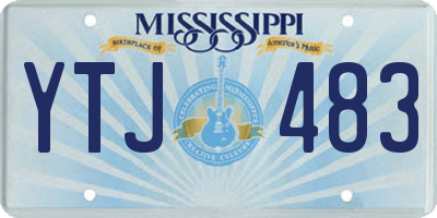 MS license plate YTJ483