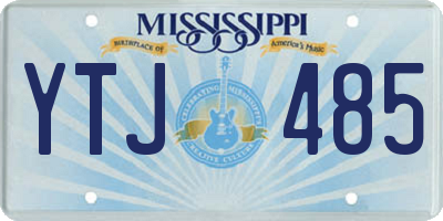 MS license plate YTJ485