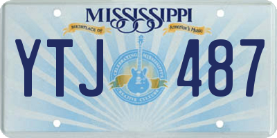 MS license plate YTJ487