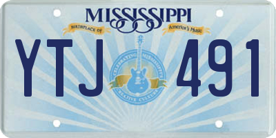MS license plate YTJ491